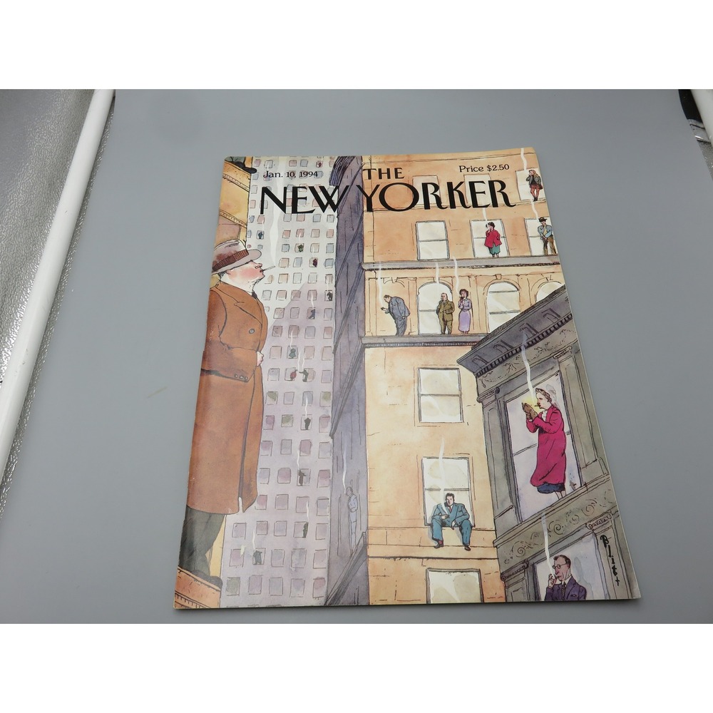 Vintage The New Yorker Magazine January 10 1994 Barry Blitt Cover Art Smoking